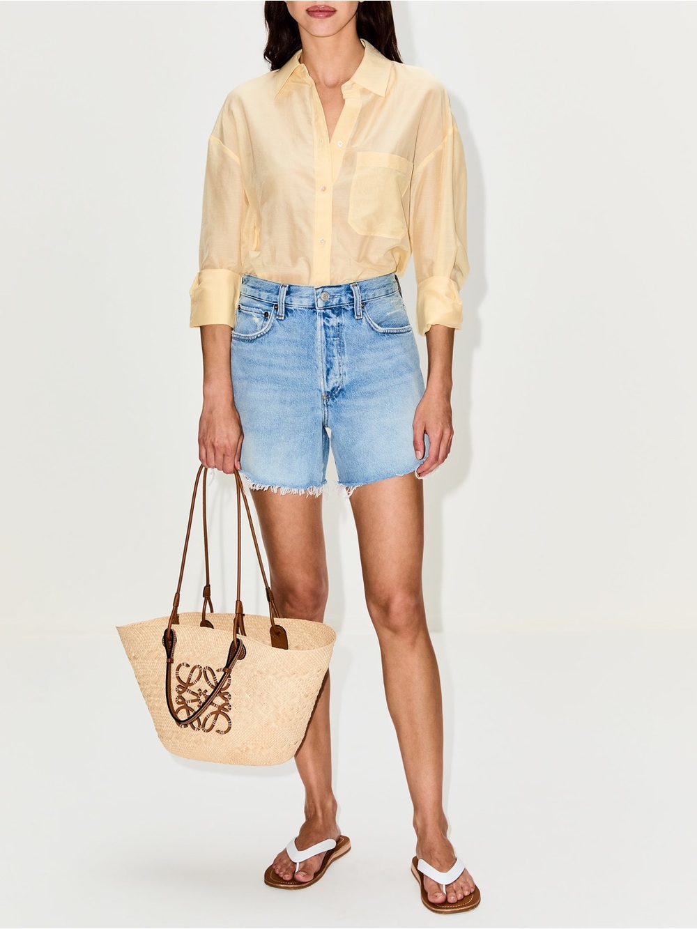 Agolde NYE Relaxed Denim Shorts 25